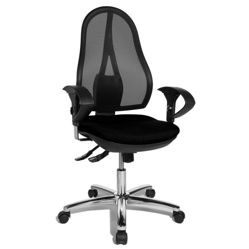 Topstar bureaustoel Open Point SY Deluxe, zwart, verstelbare armlehnen, 110 kg